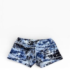 Fleo Blue and Black Patterned Shorts
